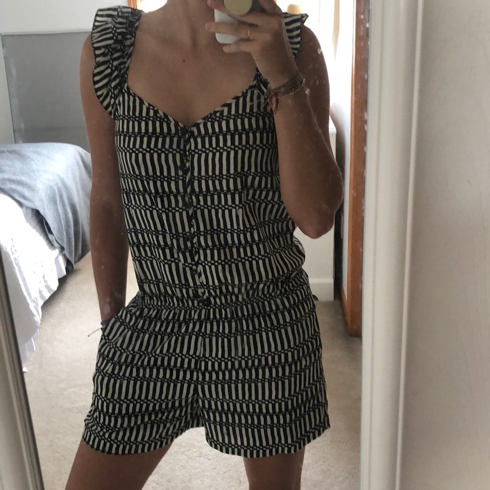 Black & white Romper